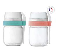 Pot LAGRANGE x2 compartimentés Pamplemousse/Chloro