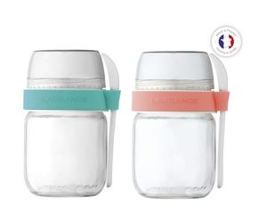 Pot LAGRANGE x2 compartimentés Pamplemousse/Chloro