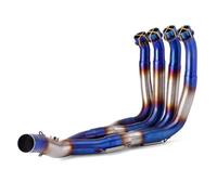 Pot Liaison Kit De Silencieux D'échappement 51 Mm pour Moto pour Yamaha YZF R6 YZFR6 YZF-R6 2006-2020 2007 2008 Moto Éliminateur De Bruit(Bleu)