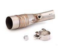 Pot Liaison Silencieux D'échappement Intermédiaire Moto pour Yamaha Xmax X-Max 250 300 XMAX250 X-MAX300 2017-2023, Tube Modifié 51 Mm Moto Éliminateur De Bruit