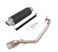 Pot Liaison Silencieux D'échappement pour Moto pour Ho&NDA PCX 125 150 PCX125 PCX150 2021-2024, Système Complet, Raccord De Tube De Liaison Moto Éliminateur De Bruit(Couleur 4)