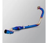 Pot Liaison Silencieux D'échappement pour Moto pour Suzuki Gixxer 155, Système D'échappement avec Tube De Liaison Avant Moto Éliminateur De Bruit(Couleur 2)