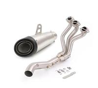 Pot Liaison Silencieux d'échappement pour Moto pour Yamaha Tracer 900 900GT TRACER900 2015-2019, collecteur intermédiaire, Tube de Liaison Moto Éliminateur De Bruit(Couleur 3)