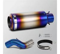 Pot Liaison Silencieux Intermédiaire pour Moto pour Kawasaki pour Z900 2020-2024, Raccord De Tube Intermédiaire Moto Éliminateur De Bruit(Couleur 10)