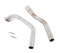 Pot Liaison Silencieux Intermédiaire pour Moto pour Yamaha YZFR15 R125 MT125 MT15 MT 15 125 V1 V2 V3 R125 2008-2017 Liaison Tube D'échappement Moto Éliminateur De Bruit(Couleur 1)