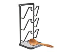 Pot Lid Organizer, Multi Layer Rack, Kitchen Storage Holder, Countertop Pan Cover Stand for Cutting Board Spatula Spoon Cabinet Pantry Shelf Space Saving Kitchen Organization Restaurant Apartment Use