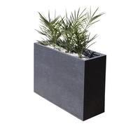 Pot Loft L Graphit - Anthracite - 78.5x29.5x60cm 46l - Eda Plastiques - Intérieur Et Extérieur