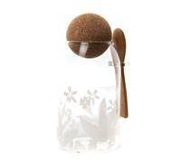 Pot Luisa avec bouchon et cuillère 29 cm - Amadeus - Transparent - Verre Transparent G