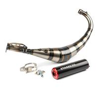 Pot mecaboite stage6 streetrace adapt. am6/derbi senda - passage bas - sil cnc noir/rouge