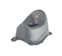 Pot minimal avec caoutchoucs antidérapants - simple, traditionnel, pour les enfants à partir d'environ 18 mois, facile à utiliser, aide à l'apprentissage de la propreté - couleur : acier