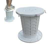 Pot mobile - 13,39 x 12,6 pouces, cadre renforcé pour un usage lourd, design pliable compact | Solution de performance fiable Road trip randonnée hayon chantier fourgon Life U