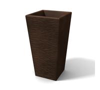 POT EN RÉSINE MODERNE RUSTIQUE AVEC CACHE POT MADE EN ITALY MAISON JARDIN