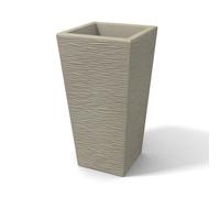 POT MODERNE CACHE POT RÉSINE PLASTIQUE ÉCOLOGIQUE TOURTERELLE HAUT 90