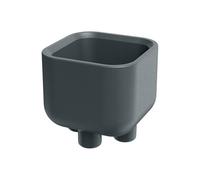 Pot Molta Square Foot Graphite Ø40 x 36