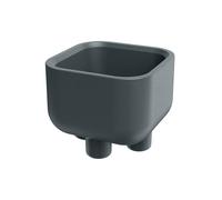 Pot Molta Square Foot Graphite Ø48x39