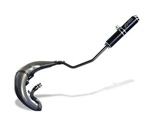 Pot Moto polini for Race Compatible avec rieju MRT/Pro/Trophy/Replica sil Noir - Haut Droit