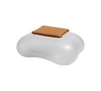 Alessi Mary Biscuit ASG07 I - Boîte à Biscuit avec Couvercle, Résine Thermoplastique, Glace, Blanc