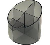 Pot multifonction 'the cross', 4 compartiments, gris