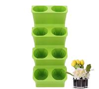 Pot mural pour intérieur | Porte- mural 4 pièces | Jardinière verticale à plusieurs niveaux, décoration de la maison, pour patio, salon, lieu de travail, balcon, entrée jardin, cour