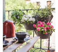 Pot mural textile, noir