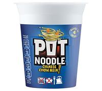 Pot Noodle - Nouilles instantanées - sauce chinoise chow mein - lot de 4 boîtes de 90 g