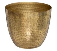 Atmosphera - Pot Oasis - métal martelé - doré D18 cm