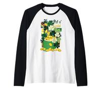 Pot of Gold Irlande Fête de la Saint-Patrick Irlandaise Homme & Femme Manche Raglan
