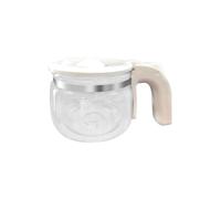 Pot Ou Filtre En Verre for Machine À Café, Compatible Avec DeLonghi,ICM14011, Accessoires De Rechange for Machine À Café(White glass pot)