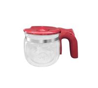 Pot Ou Filtre En Verre for Machine À Café, Compatible Avec DeLonghi,ICM14011, Accessoires De Rechange for Machine À Café(Red glass pot)