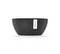 Pot Ovale Sofia 30 Gris Foncé + réservoir d'eau - 30 x 13 x H. 13,5 cm - 2,7 L