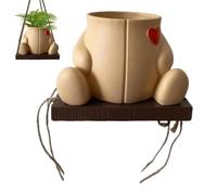 Pot pivotant, pot de fleurs, jardinière pivotante | Planteur de balançoire animale,Pots de fleurs mignons lapin et ours, Pots de fleurs suspendus en résine pour succulentes