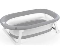Dolu 7256 Baignoire pliable complète pour bébé avec bouchon d'eau sur le sous-plancher, solution adaptée à chaque parent, mesure 20,5 x 75,5 x 45,2 cm - Gris
