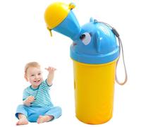 Pot portable pour tout-petits pot de voyage anti-fuite avec couvercle isolant urinoir pour enfants motif dessin animé jaune
