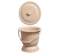 Pot Portatif à Base Haute en Plastique Couvercle Marron