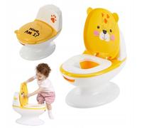 Pot pour Bebe Toilette Ourson | Apprentissage Propreté Enfant, Entretien Facile | Pot avec bruit de chasse d'eau (Guépard)