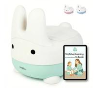 Pot pour enfant avec couvercle - Pot pour enfant à partir de 1 an - Sans BPA - Motif lapin - Avec e-book et carte de récompense - Vert EDEN RAE®