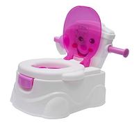 Pot pour enfants - Adorable toilette pour enfants avec porte-papier - Toilettes mobiles pour les déplacements - Pot de rétention pour bébé - Bol antidérapant et amovible - Entraînement de la propreté