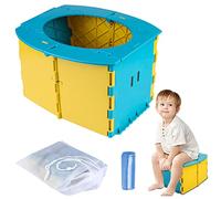 Pot pour les déplacements - Siège de toilette pliable pour enfants - Pot Vegena pour enfants avec poches - Pour voiture, camping, voyage