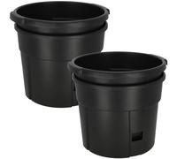 Pot pour pommes de terre de balcon, noir, 29,5 cm, lot de 2