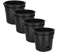 Pot pour pommes de terre de balcon, noir, 29,5 cm, lot de 4