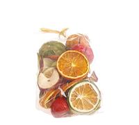Pot pourri décoratif coloré - Mélange de fruits - Mandarines - Tranches d'orange - Citron vert - Tranches de pomme - Tomates séchées - 150 g - Sachet cadeau
