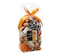 Pot Pourri parfumé Fleurs séchées pour Parfum Maison et Centre de Table(arome de l'orange) 280g Pot pourri de Noël pour Mettre dans Un Vase