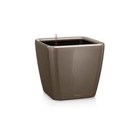 Pot Quadro Premium LS 35 - kit complet, taupe brillant 35 cm