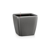 Lechuza Pot Quadro Premium LS 43 – kit complet, réserve d'eau intégrée – anthracite métallisé