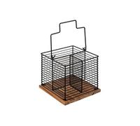 Pot Range-Couverts en Métal "Mauro" 29cm Noir