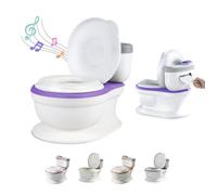 Pot Bébé Toilette Musical Pour Apprentissage De La Propreté - Toilette Bebe & Enfant - Confortable Anti Dérapant Avec Bruit De Chasse & Musique - Pot Amovible - Rehausseur Toilette Reducteur Toilette