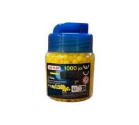 Pot Recharge 1000 Billes pour Pistolet a Billes Enfant - Plastique, Jaune, 6 mm - munitions, Jeu de tir - Set Jouet amorces + Carte