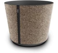 Pot rond à réserve d'eau plastique Poetic Casa Sleeve coloris gris ø26,2 x h.21,7 cm