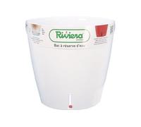 RIVIERA Pot rond Eva New en plastique - Ø 46 cm - 49 L - Blanc Blanc G