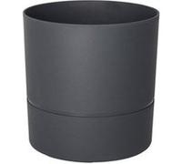 Pot Rond Polypropylène Aquaduo Diam.24.3 Cm Gris Anthracite